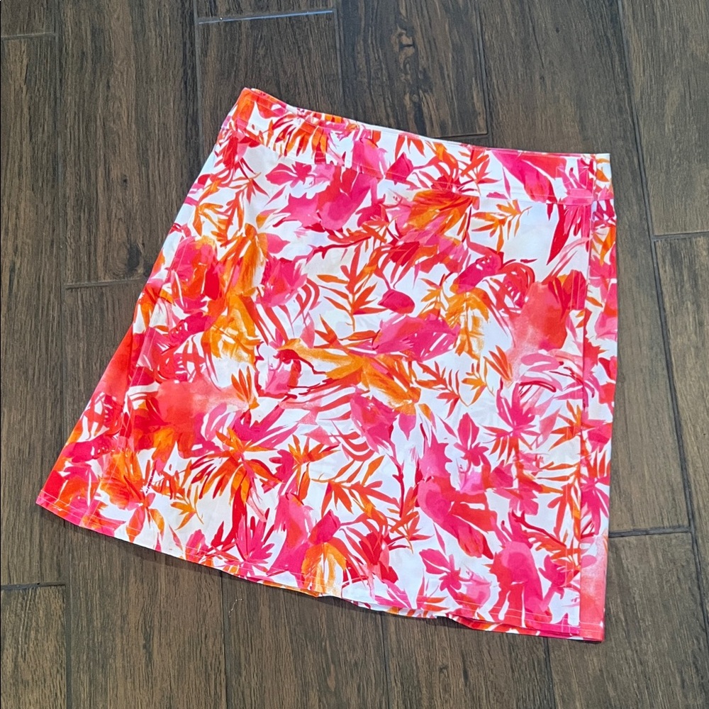 Ripskirt Hawaii Vibrant Pink and Orange A-Line Skirt
